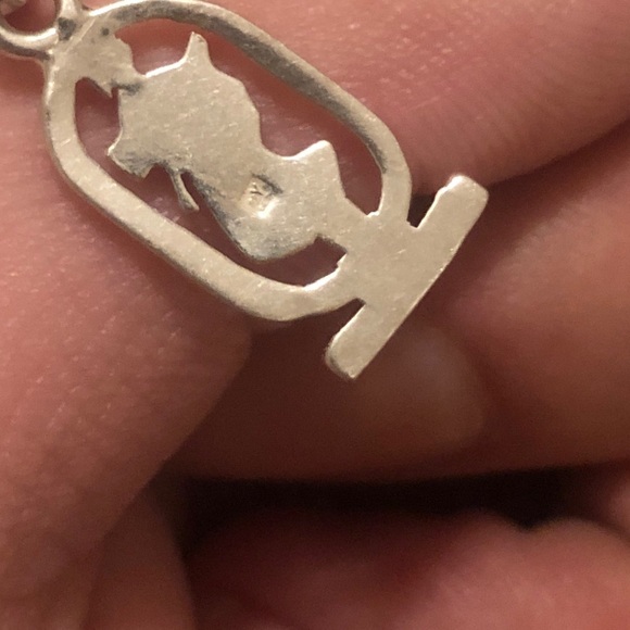 Hand Made EGYPTIAN SILVER CleopatraCartouche Charm - Picture 5 of 6